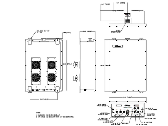 CPI X-Band Solid State Power Amplifier - DPXB8400N-X