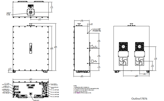 CPI 13.75 – 14.50 GHz Ku-Band Solid State Power Amplifiers - DPKO14200N-X