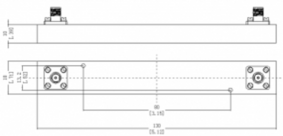 WG23 / WR22 / R400 Ka-Band Waveguide Filter