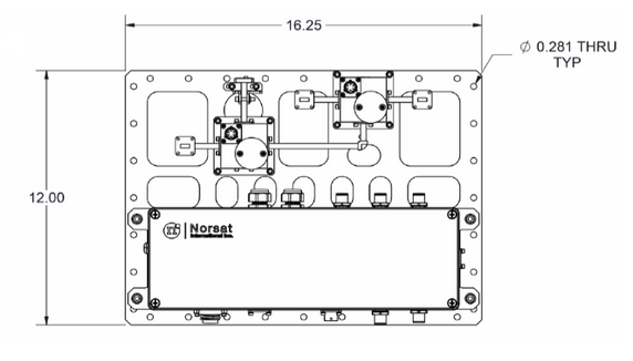 Norsat RSLNBC12FRP Redundant Switch 1:2 LNB, C-band