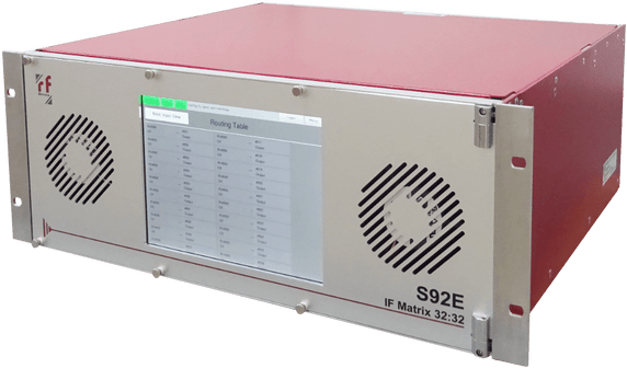 RF-Design FlexLink S92E-3232-50S IF Switch Matrix 32:32, 40 – 200MHz (fan-out/distributive)