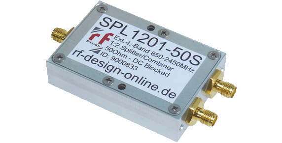 RF-Design SPL Series Extended L-Band 2-way passive Splitter/Combiner
