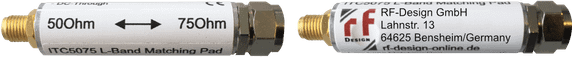 RF-Design ITC5075 Low loss impedance-converter, L-Band