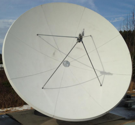 CPI 3.7m C-Band Antenna – Receive Only with Wide C-Band Linear Feed