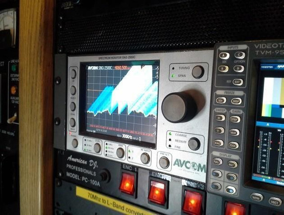 Avcom SNG-2500C Rack Mount SNG Display Wideband (5-2300 MHz)Spectrum Analyzer