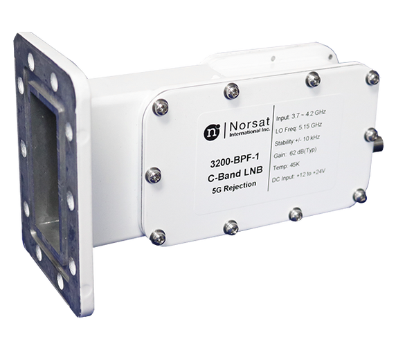 Norsat 3100N-BPF-1 C-Band 5G LNB and Band Pass Filter