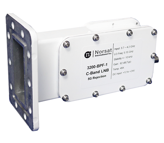 Norsat 3100N-BPF-7 C-Band 5G LNB and Band Pass Filter