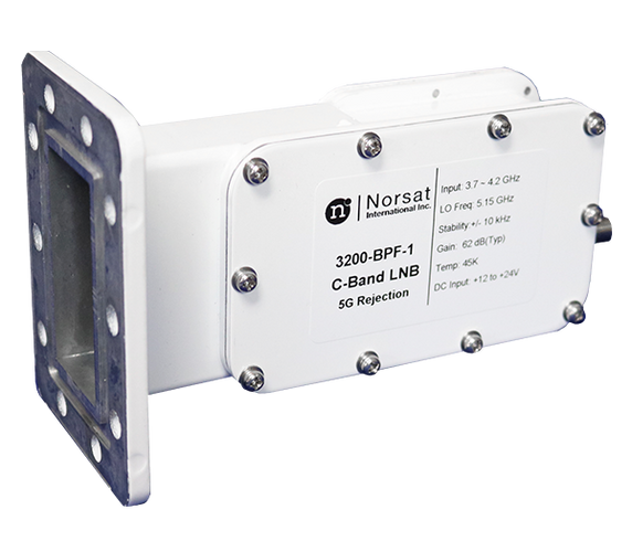 Norsat 3500N-BPF-2 C-Band 5G LNB and Band Pass Filter