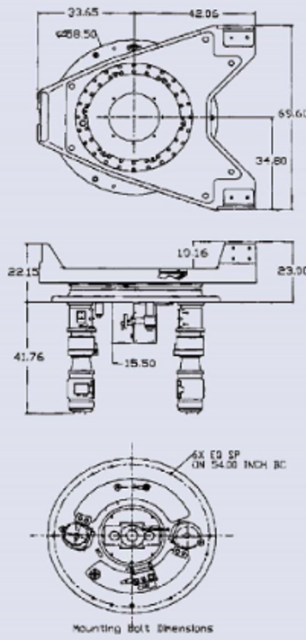 Kratos Model Rotator 3200 (LRASP) - Antenna Pedestal