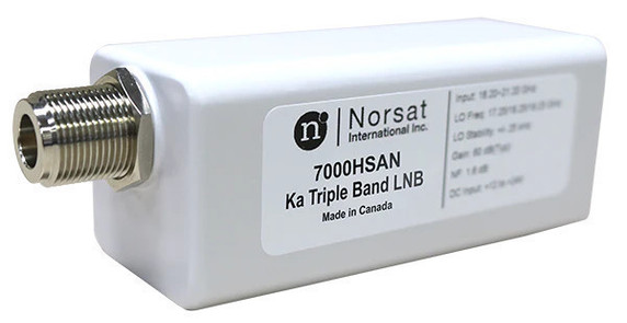 Norsat 7200HUAN Quad-Band Ka-Band PLL LNB -  7000 Series