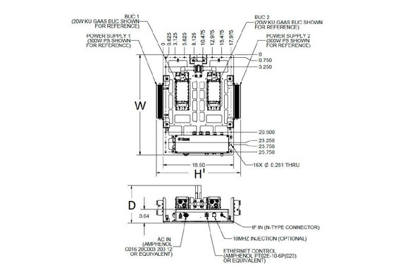 Norsat RSBUCKA50 50W Ka BUC Redundant Switch System (950 - 2150 MHz)