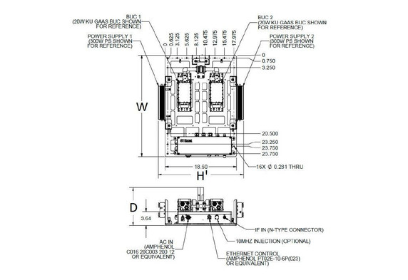 Norsat RSBUCKU80 80W Ku BUC Redundant Switch System (950 - 2150 MHz)