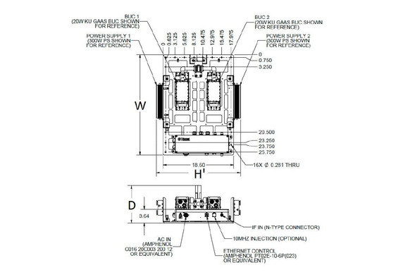 Product image for BUC Redundant Switch System (950 - 2150 MHz) 1:1 Product image for BUC Redundant Switch System (950 - 2150 MHz) 1:1