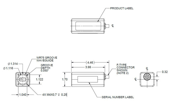 Product image for 2000 Triple-Band Ku-Band EXT REF LNB (0.7 dB)
