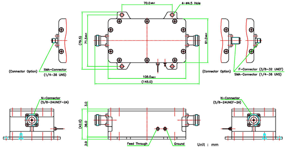 Product image for Single-Band X-Band BDC (25 kHz max.)