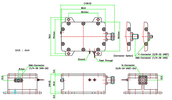 Product image for Single-Band Ka-Band BDC (25 kHz max.)