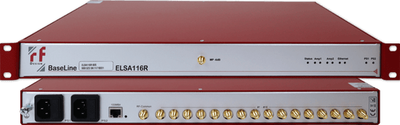 RF-Design ELSA Baseline Series Extended L-Band Active Splitter with redundant Amplifier