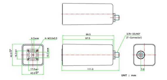 Product image for 9000 Single Band Ka-Band DRO LNB