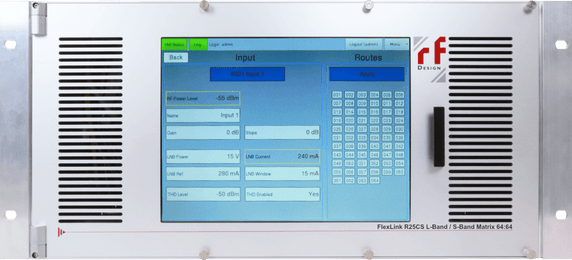 RF-Design FlexLink R25CS Combining Matrix L-Band / S-Band 64:64 800 – 4000MHz