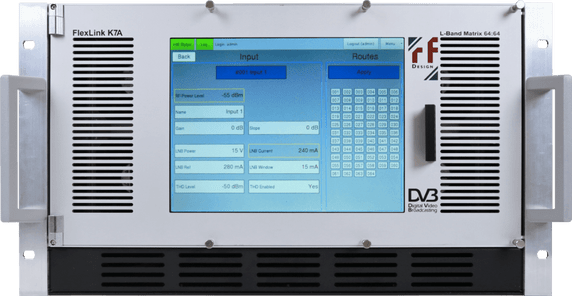 RF-Design FlexLink K7A Extended L-Band Switch Matrix 8:8 to 64:64, expandable to 256:256