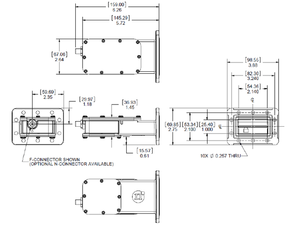 Product image for C-Band 5G Rejection LNB and Switching Bandpass Filter