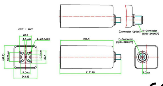 Product image for 9000X-2 Ka-Band Ext Ref LNB Product image for 9000X-2 Ka-Band Ext Ref LNB