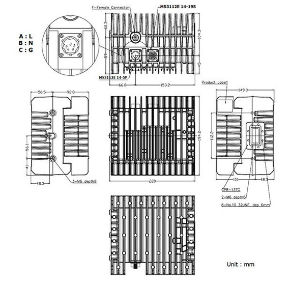 Product image for ELEMENT 10W C-Band BUC (High Temperature Range)