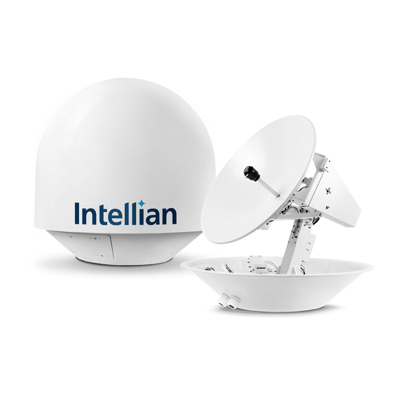 Intellian t80Q 3-axis Global System with 85cm (33.5 inch) Reflector & Universal Quad LNB