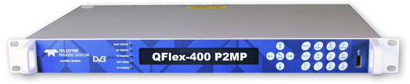 QFlex-400™ P2MP Dual IF/L-Band Satellite Modem