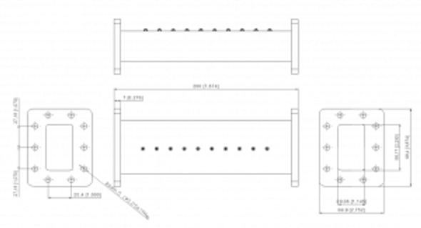 WG11A / WR229 / R40 C-Band Waveguide Filter