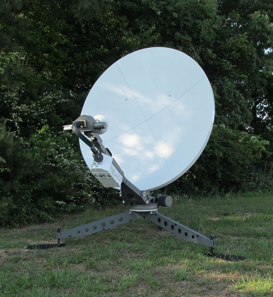 Sat-Lite 1233 Celero Class Antenna 1.2 Meter Motorized Flyaway Antenna
