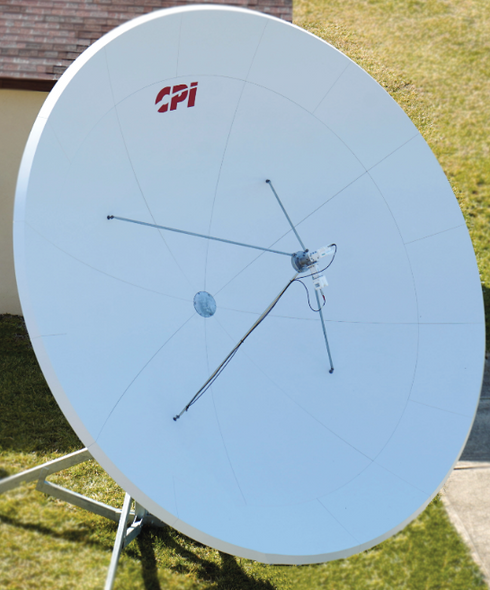 CPI 4.5 Meter Antenna C-Band RxO Antenna Series 1451 with Wideband CP RxO Feed