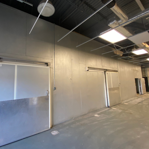 Used 29'10"x42'4"x15'2"H Drive-in Cooler