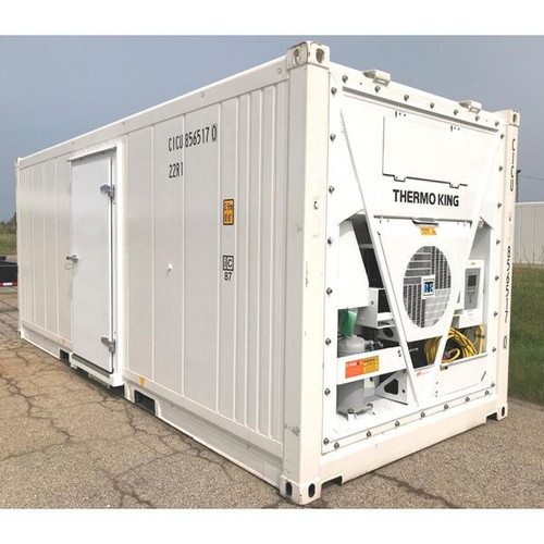 20' Reefer Container with Thermoking Magnum Refrigeration & Side Door (Dual Temp Cooler-Freezer)