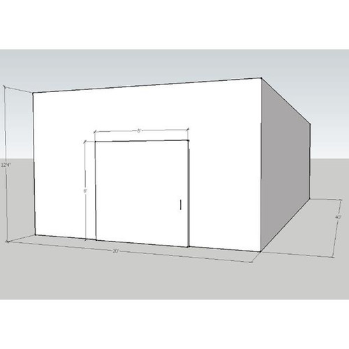 20' x 40' x 12'4"H Walk-In Cooler