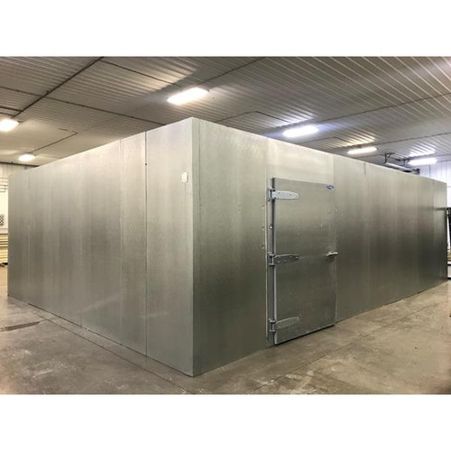 20'9" x 29'5" x 9'5"H Crown-Tonka Walk-in Cooler with (6) Anthony Glass Doors