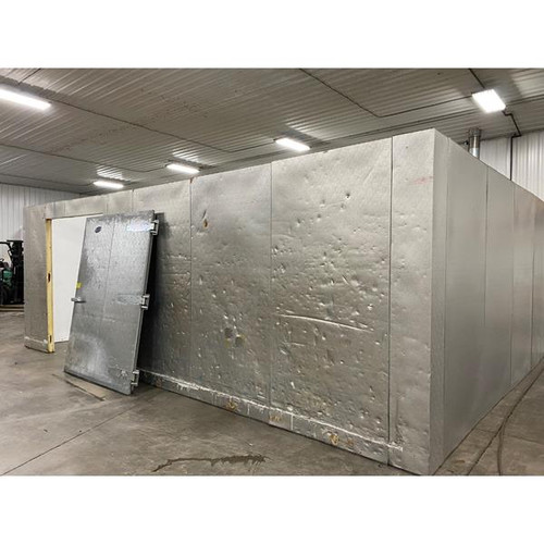 17'4" x 23'1" x 8'5"H (9'5"H w-beam) Brown Walk-in Cooler