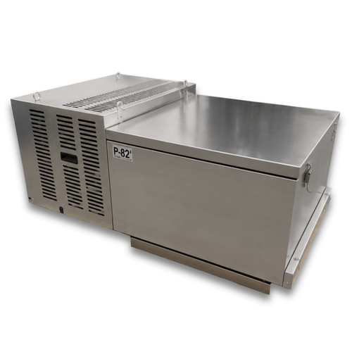 Silver medium-temp system front left view