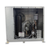 Gray condensing unit front showing the interior.
