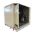 Beige condensing unit front side view showing labels.