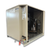 Beige condensing unit front side view showing labels.