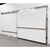 Large white drive-in cooler with sliding door and insulated panel walls