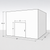 Large white drive-in cooler with sliding door and insulated panel walls