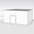 Large white drive-in cooler with sliding door and insulated panel walls