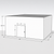Large white drive-in cooler with sliding door and insulated panel walls