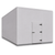 Large white drive-in freezer with hinged door and insulated panel walls