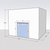 Large white drive-in freezer with sliding door and insulated panel walls