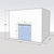 Large white drive-in freezer with sliding door and insulated panel walls