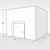 Large white drive-in freezer with sliding door and insulated panel walls