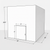 Large white drive-in freezer with sliding door and insulated panel walls